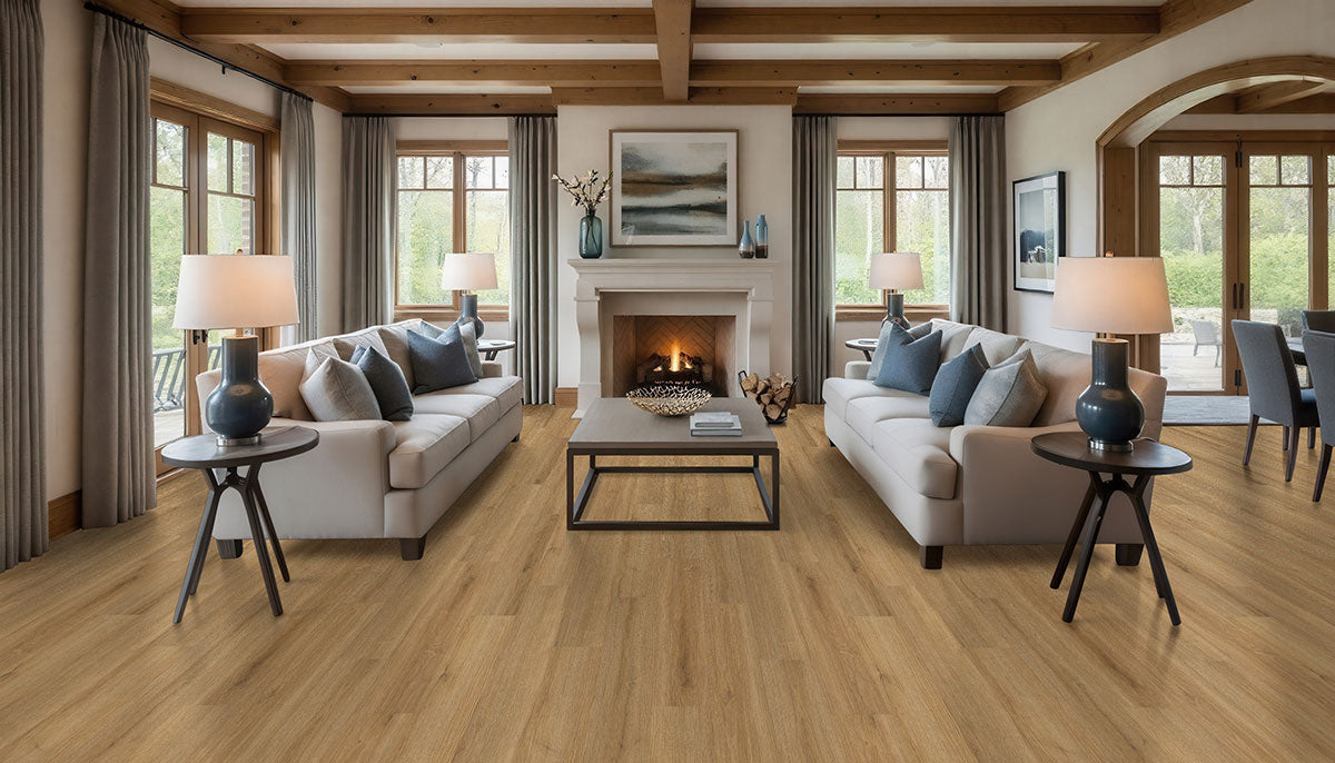 Prescott Amber Forrester Luxury Vinyl Plank, room scene