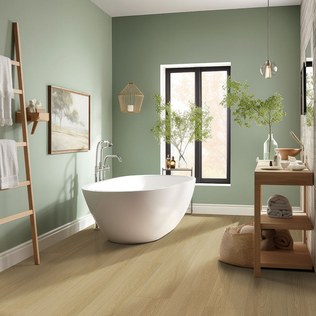 Laurel Reserve Bayside Buff Luxury Vinyl Plank, room scene