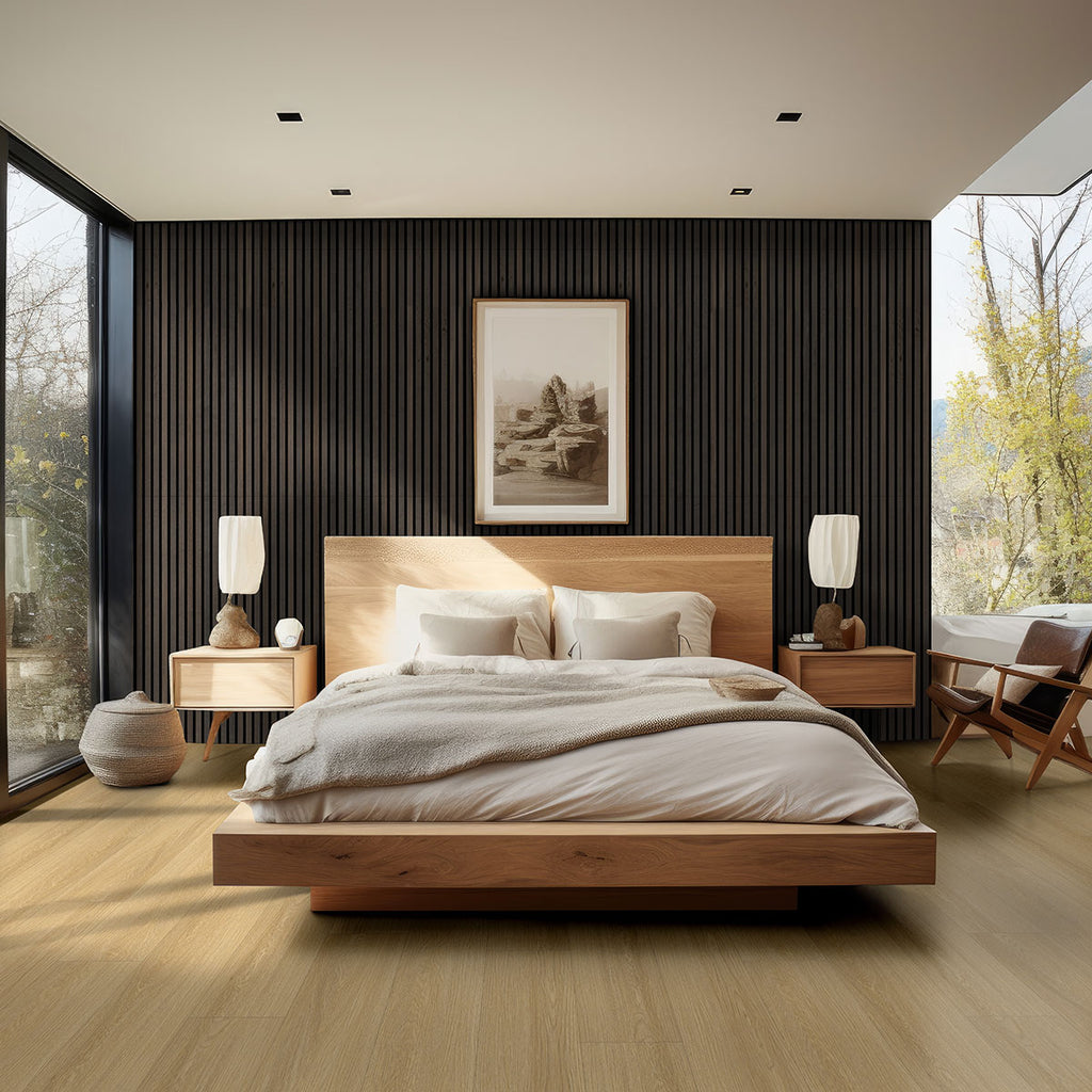 Laurel Reserve Bayside Buff Luxury Vinyl Plank, room scene