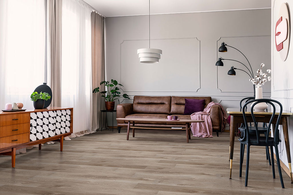 Cyrus 2.0 Whitfield Gray Luxury Vinyl Plank, room scene