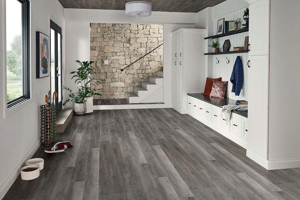 Prescott Katella Ash Luxury Vinyl Plank, room scene