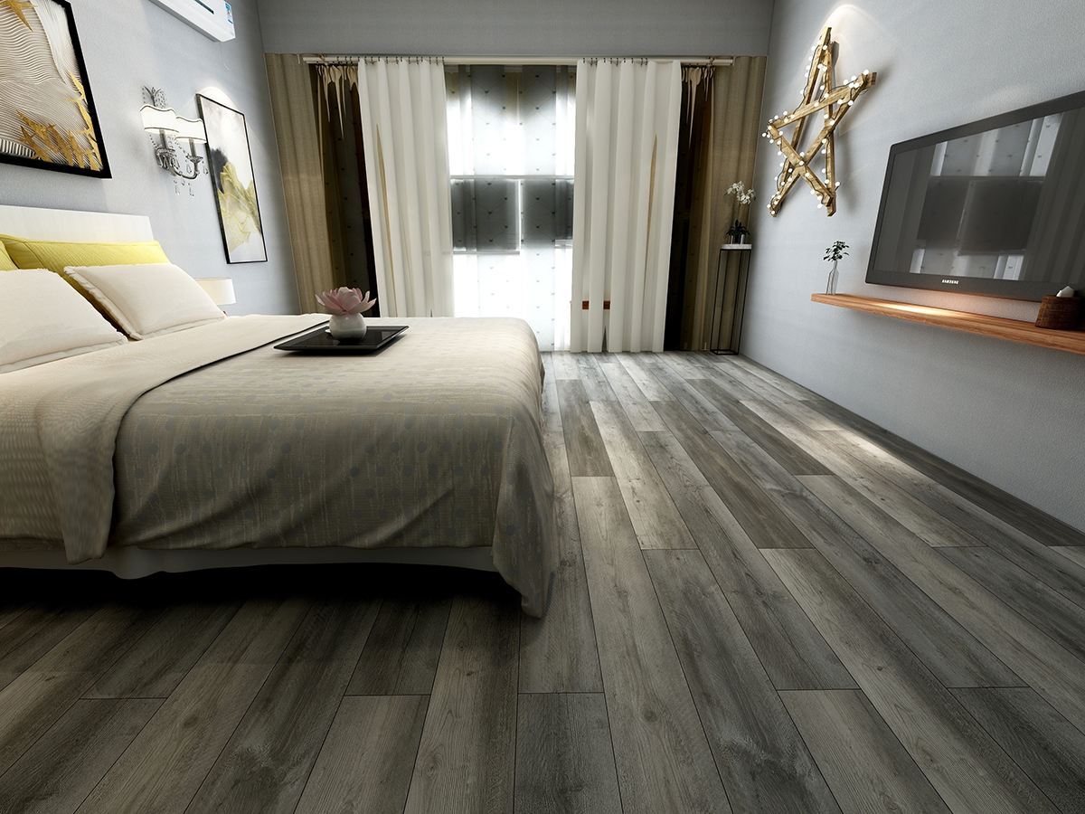 Cyrus 2.0 Katella Ash Luxury Vinyl Plank, room scene