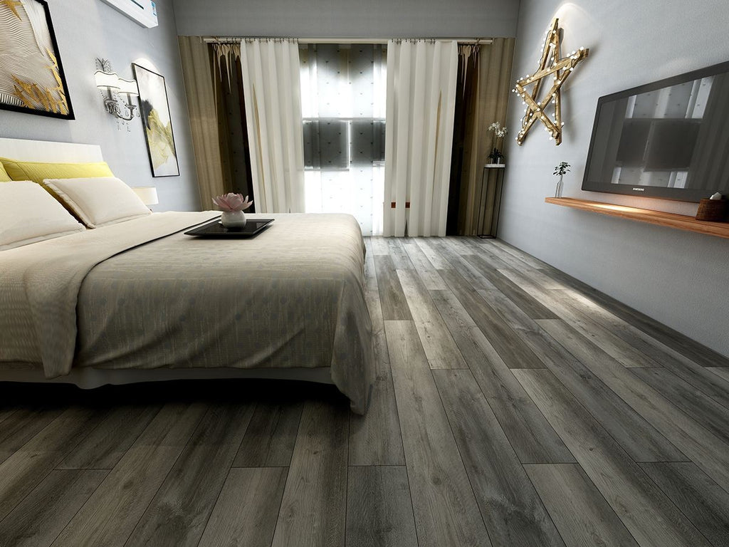 Prescott Katella Ash Luxury Vinyl Plank, room scene