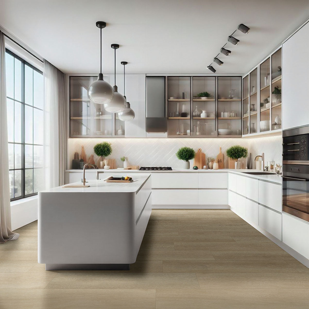 Laurel Reserve Flaxen Luxury Vinyl Plank, room scene