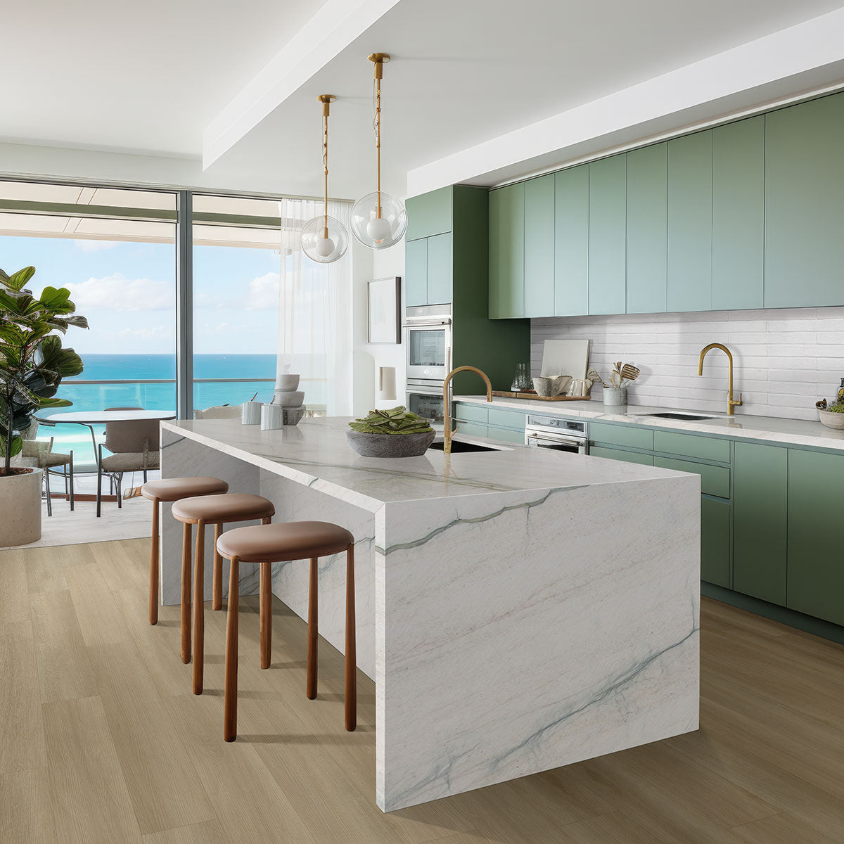 Laurel Reserve Flaxen Luxury Vinyl Plank, room scene