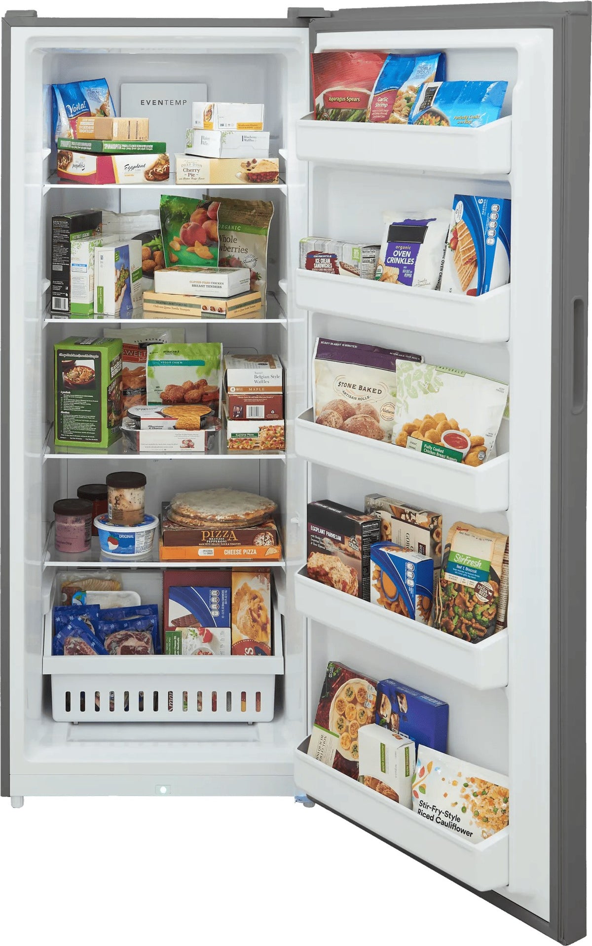 Frigidaire FFUE1626AV Fingerprint-Resistant Stainless Steel Look Convertible Upright Freezer, manufacturer photo 3