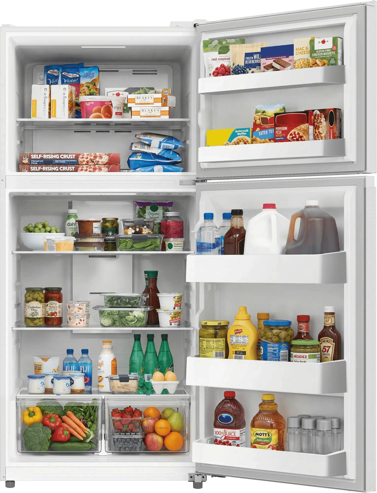 Frigidaire FRTE1814AW White Top Freezer Refrigerator, manufacturer photo 2
