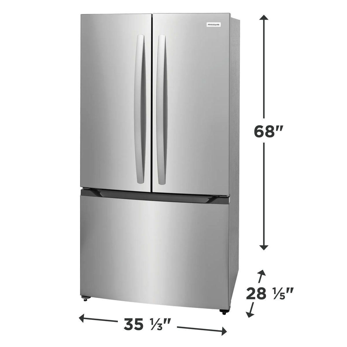 Frigidaire FRFG201LAV Stainless Steel French Door Refrigerator, manufacturer photo 2