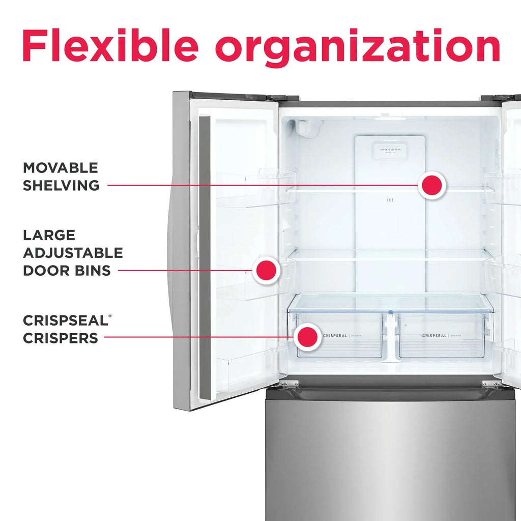 Frigidaire FRFG201LAV Stainless Steel French Door Refrigerator, manufacturer photo 6
