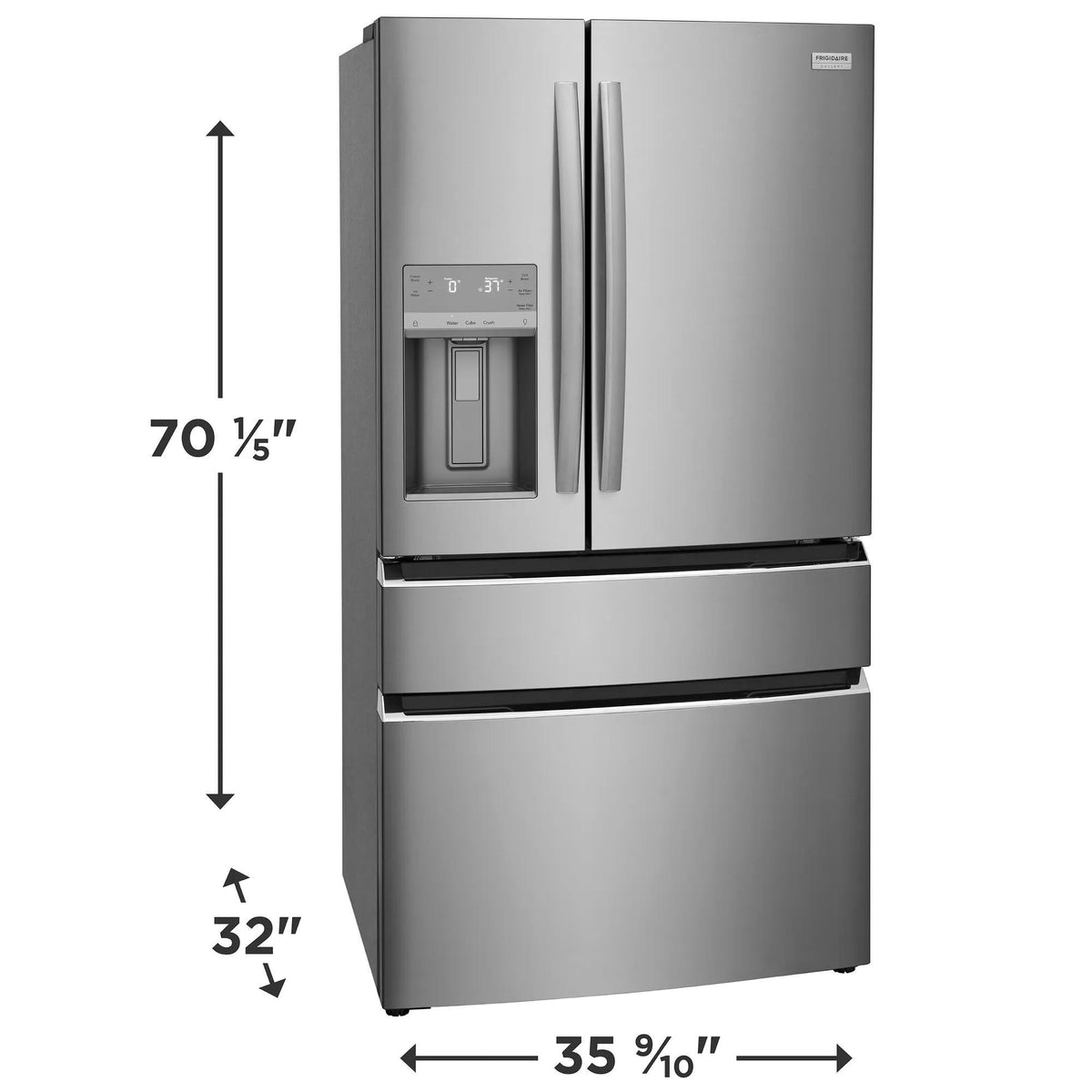 Frigidaire Gallery GRMC2273CF Stainless Steel 4-Door French Door Refrigerator, manufacturer photo 2