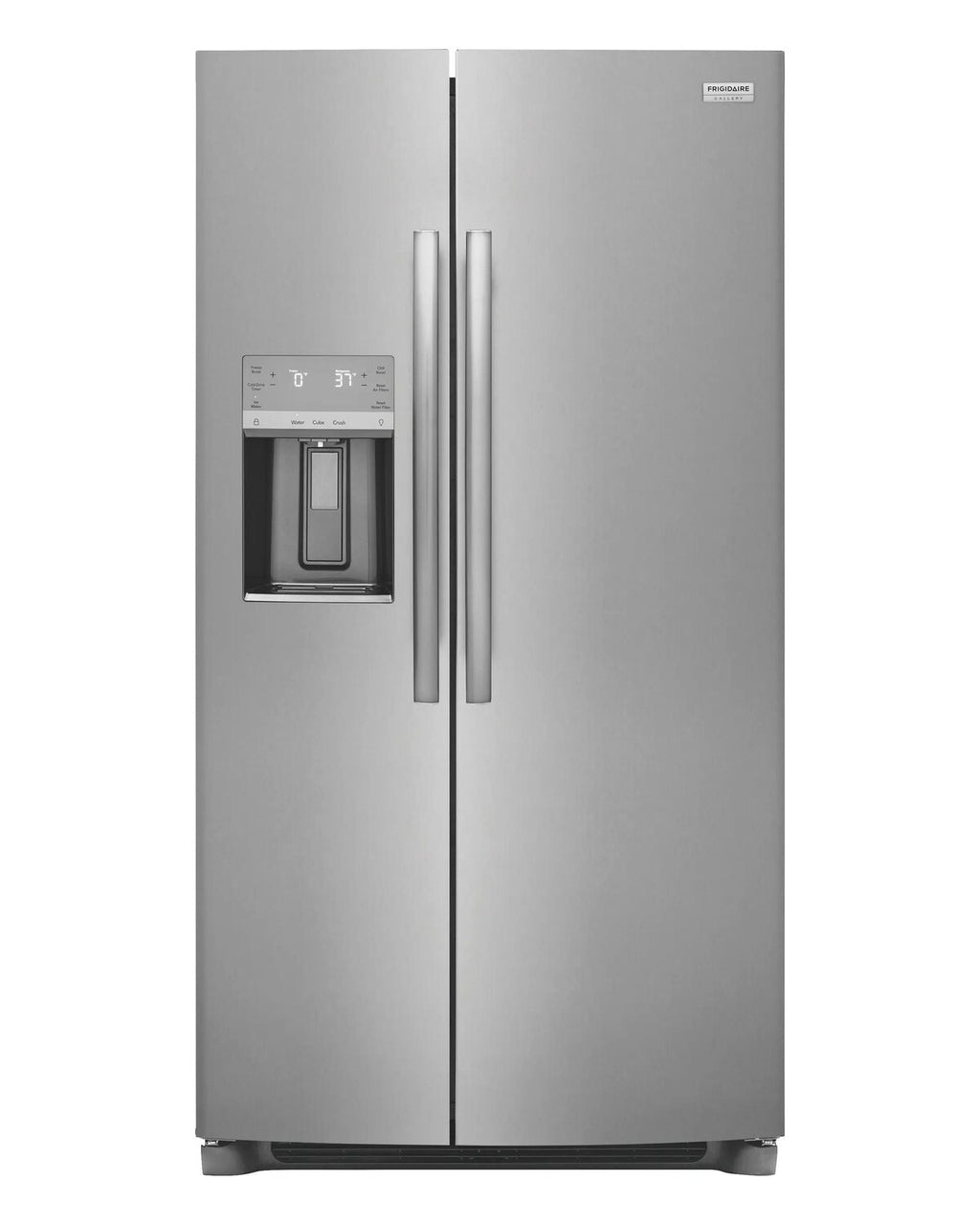 Frigidaire Gallery GRSS2652AF Stainless Steel Side-by-Side Refrigerator, front view