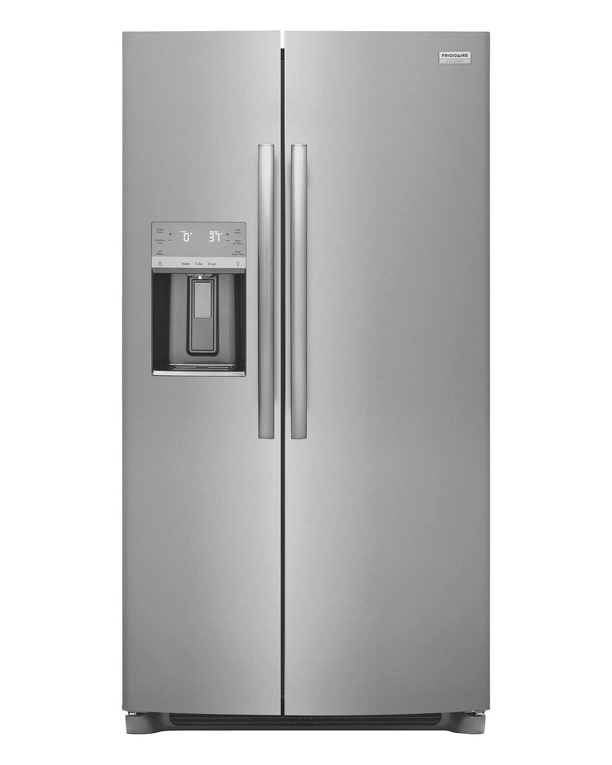 Frigidaire Gallery GRSS2652AF Stainless Steel Side-by-Side Refrigerator, front view