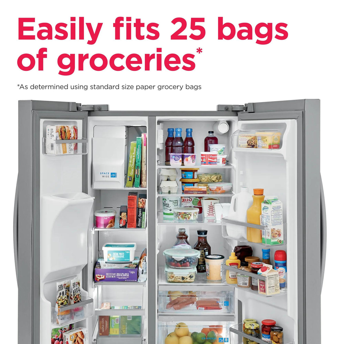 Frigidaire Gallery GRSS2652AF Stainless Steel Side-by-Side Refrigerator, manufacturer photo 4