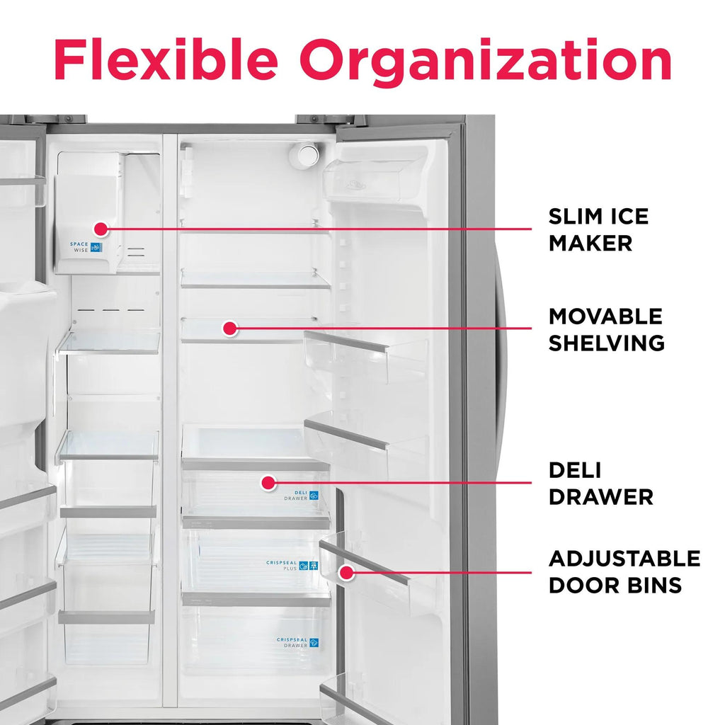 Frigidaire Gallery GRSS2652AF Stainless Steel Side-by-Side Refrigerator, manufacturer photo 5
