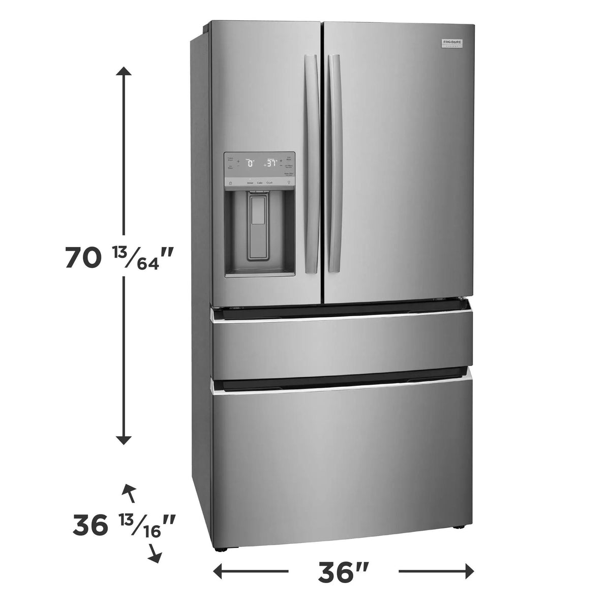 Frigidaire Gallery GRMS2773AF Stainless Steel 4-Door French Door Refrigerator, manufacturer photo 2