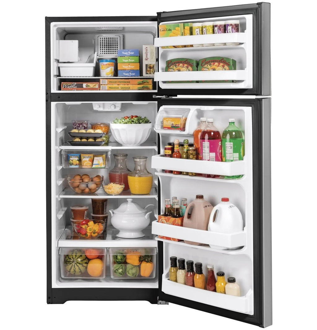 GE GIE18GSNRSS Stainless Steel Top Freezer Refrigerator, manufacturer photo 3