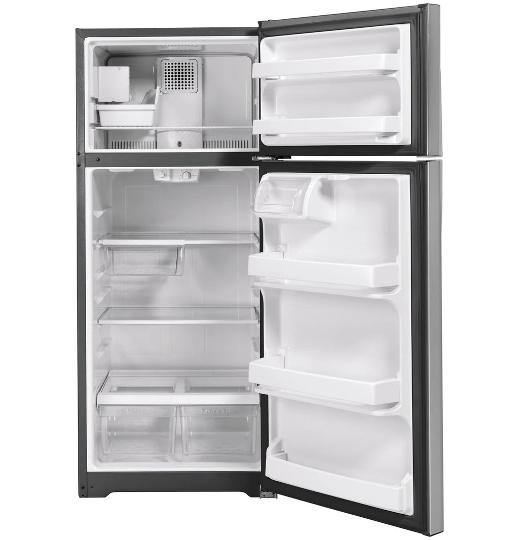 GE GIE18GSNRSS Stainless Steel Top Freezer Refrigerator, manufacturer photo 5