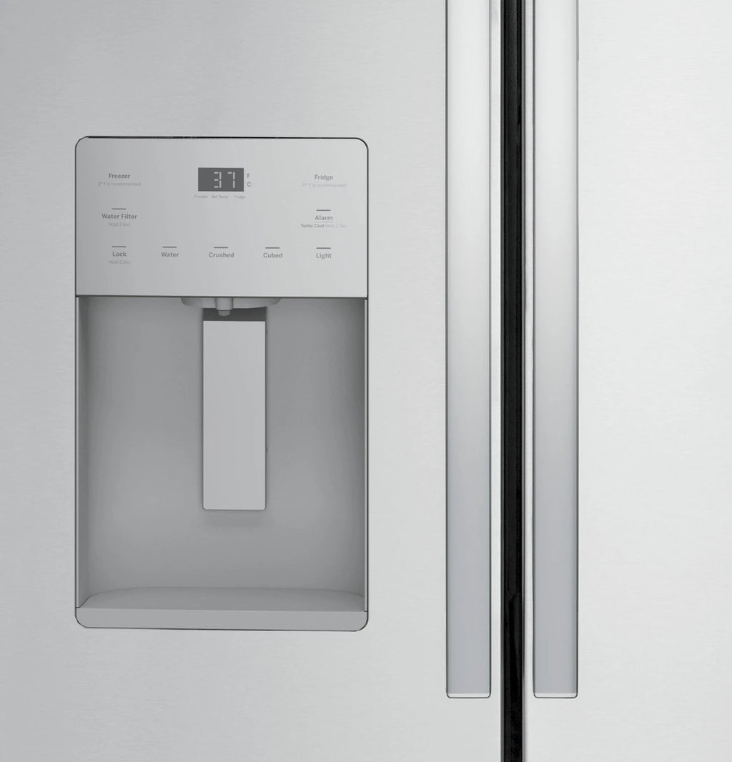 GE GYE21JYMFS Stainless Steel French Door Refrigerator, manufacturer photo 5