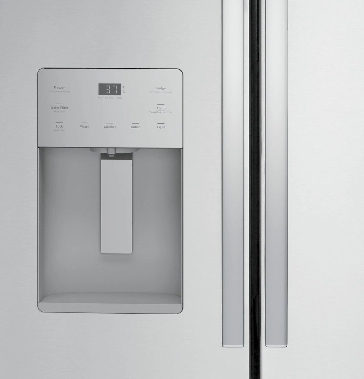 GE GYE21JYMFS Stainless Steel French Door Refrigerator, manufacturer photo 5