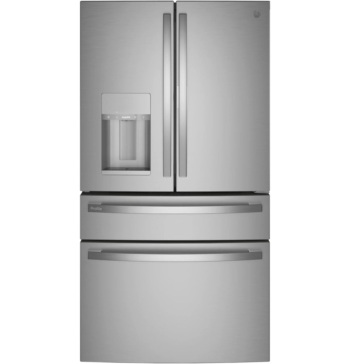 GE Profile PVD28BYNFS Stainless Steel 4-Door French Door Refrigerator, manufacturer photo 2