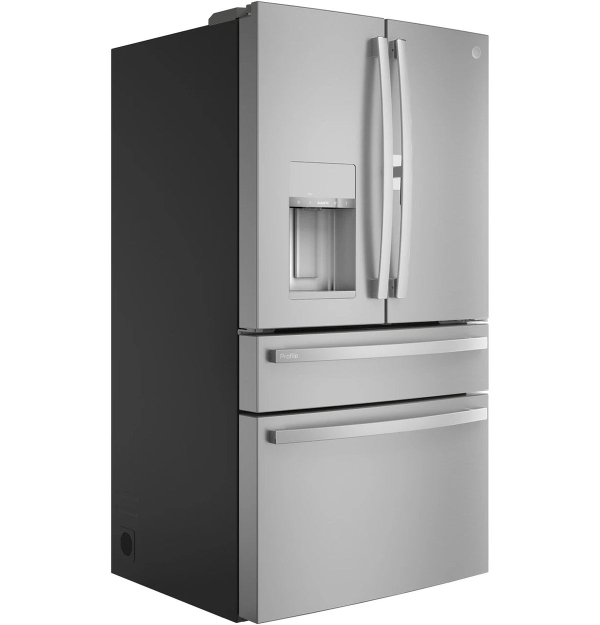 GE Profile PVD28BYNFS Stainless Steel 4-Door French Door Refrigerator, manufacturer photo 3