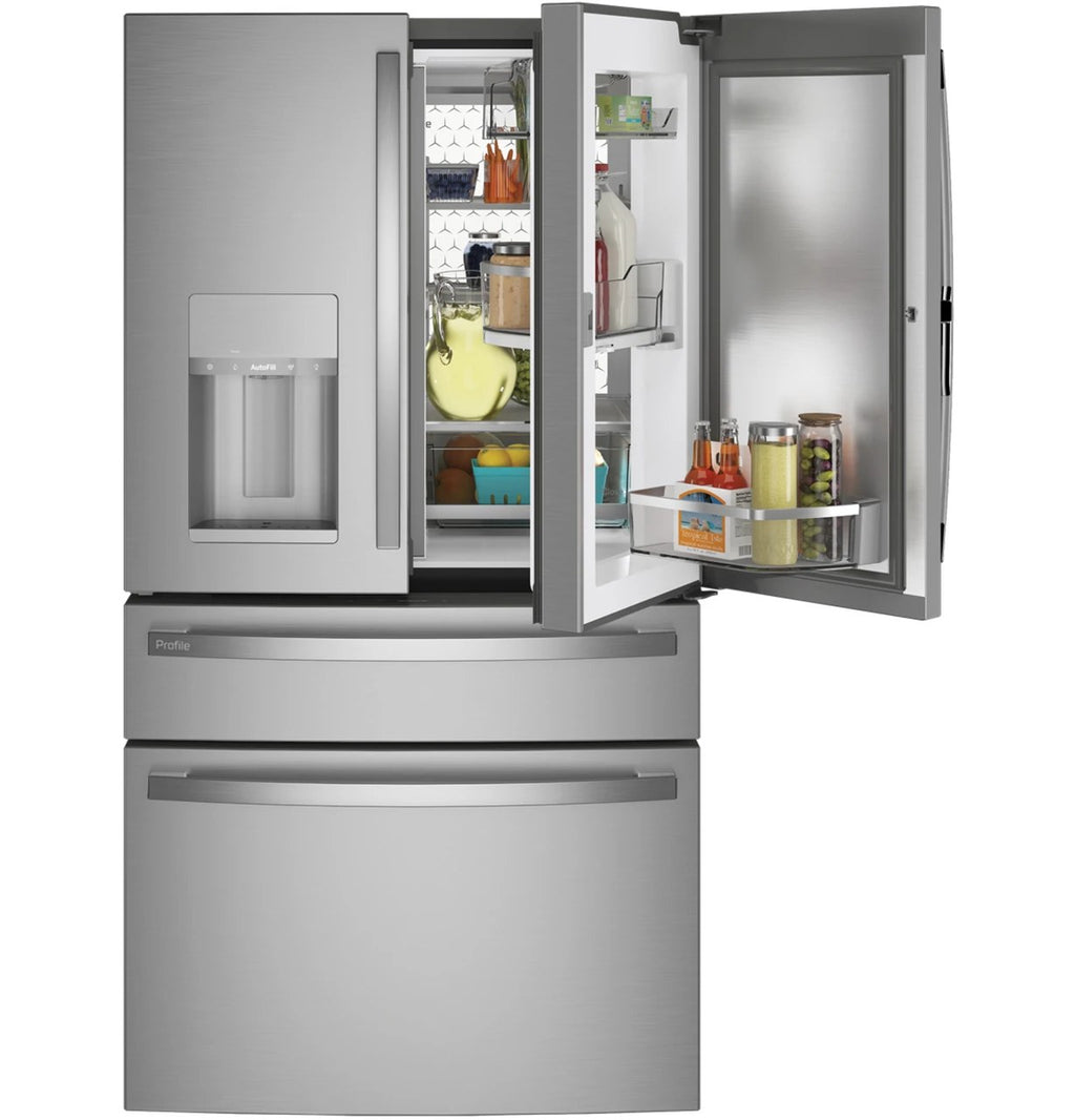 GE Profile PVD28BYNFS Stainless Steel 4-Door French Door Refrigerator, manufacturer photo 6