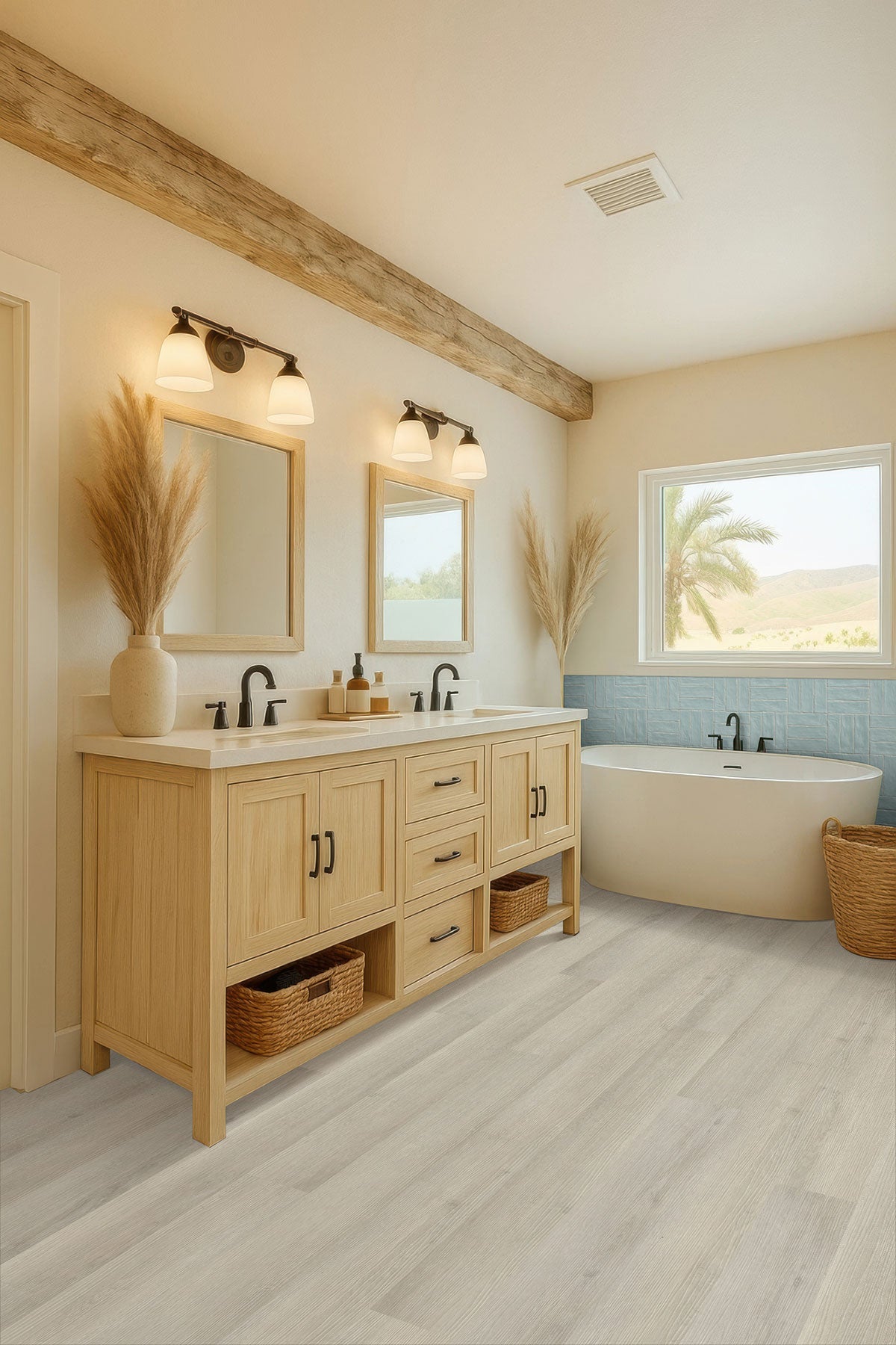 Cyrus 2.0 HoneyBella Oak Luxury Vinyl Plank, room scene