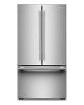 KitchenAid KRFC236SPS PrintShield Stainless French Door Refrigerator, front view