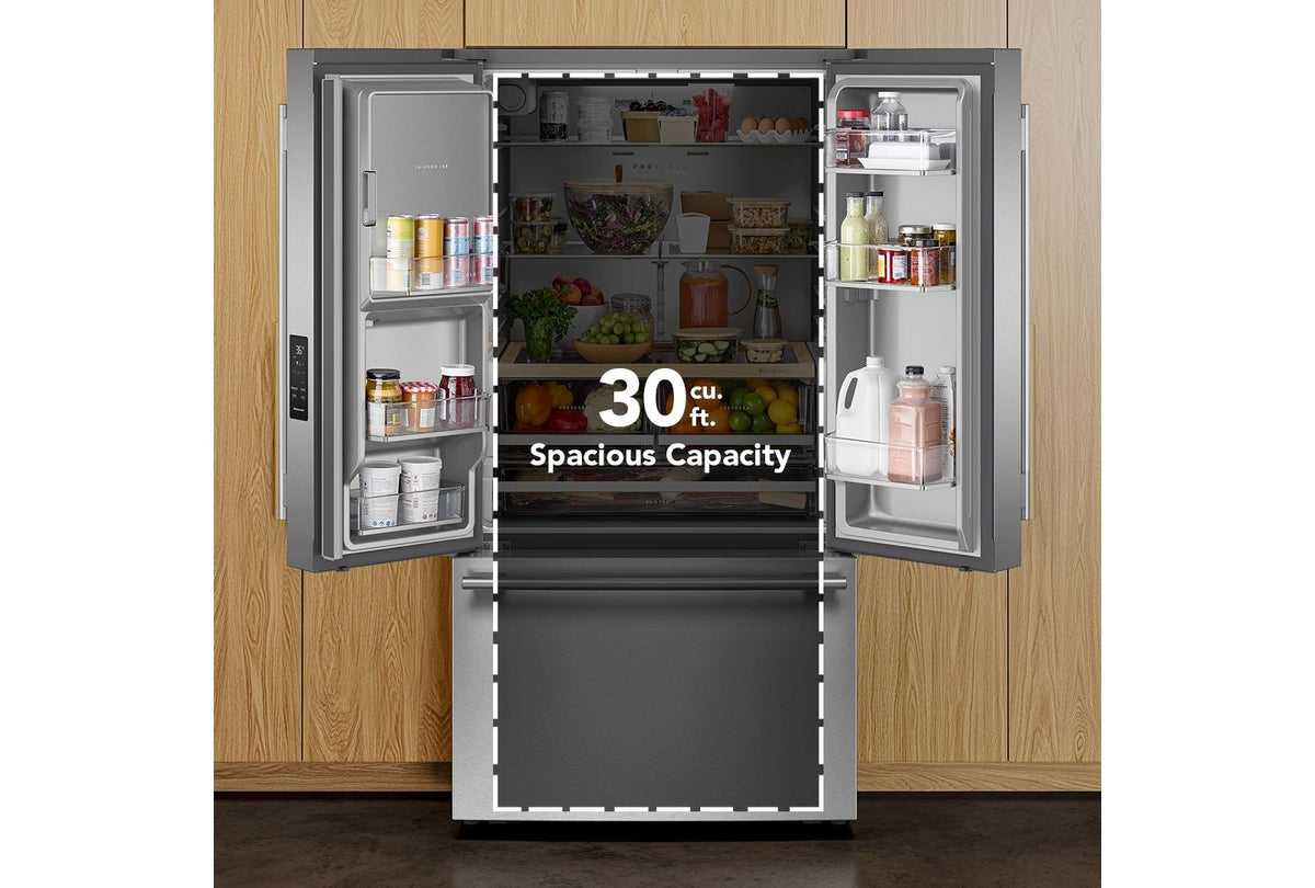 KitchenAid KRFF436SPS PrintShield Stainless French Door Refrigerator, manufacturer photo 6