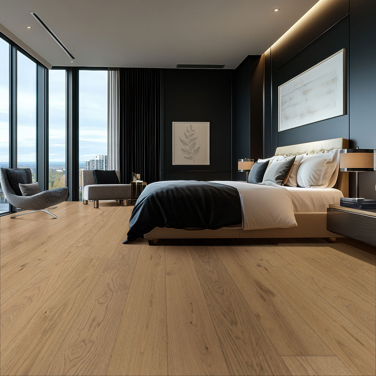 Ladson Adriel Oak Engineered Hardwood, room scene