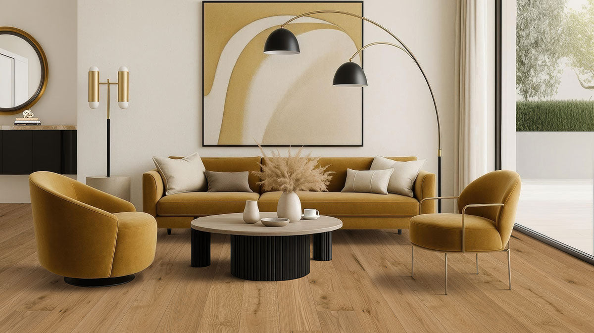 Ladson Leander Oak Engineered Hardwood, room scene