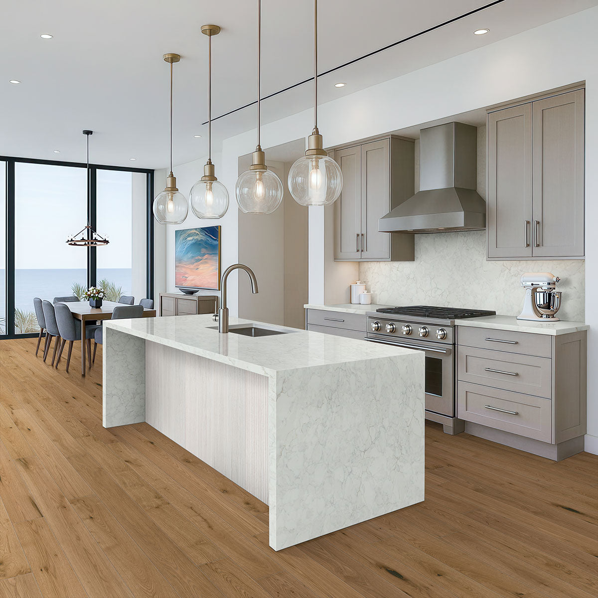 Ladson Leander Oak Engineered Hardwood, room scene