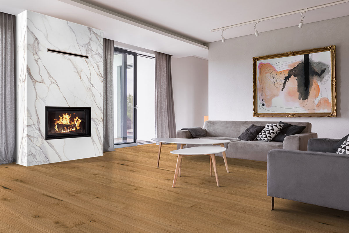 Ladson Leander Oak Engineered Hardwood, room scene