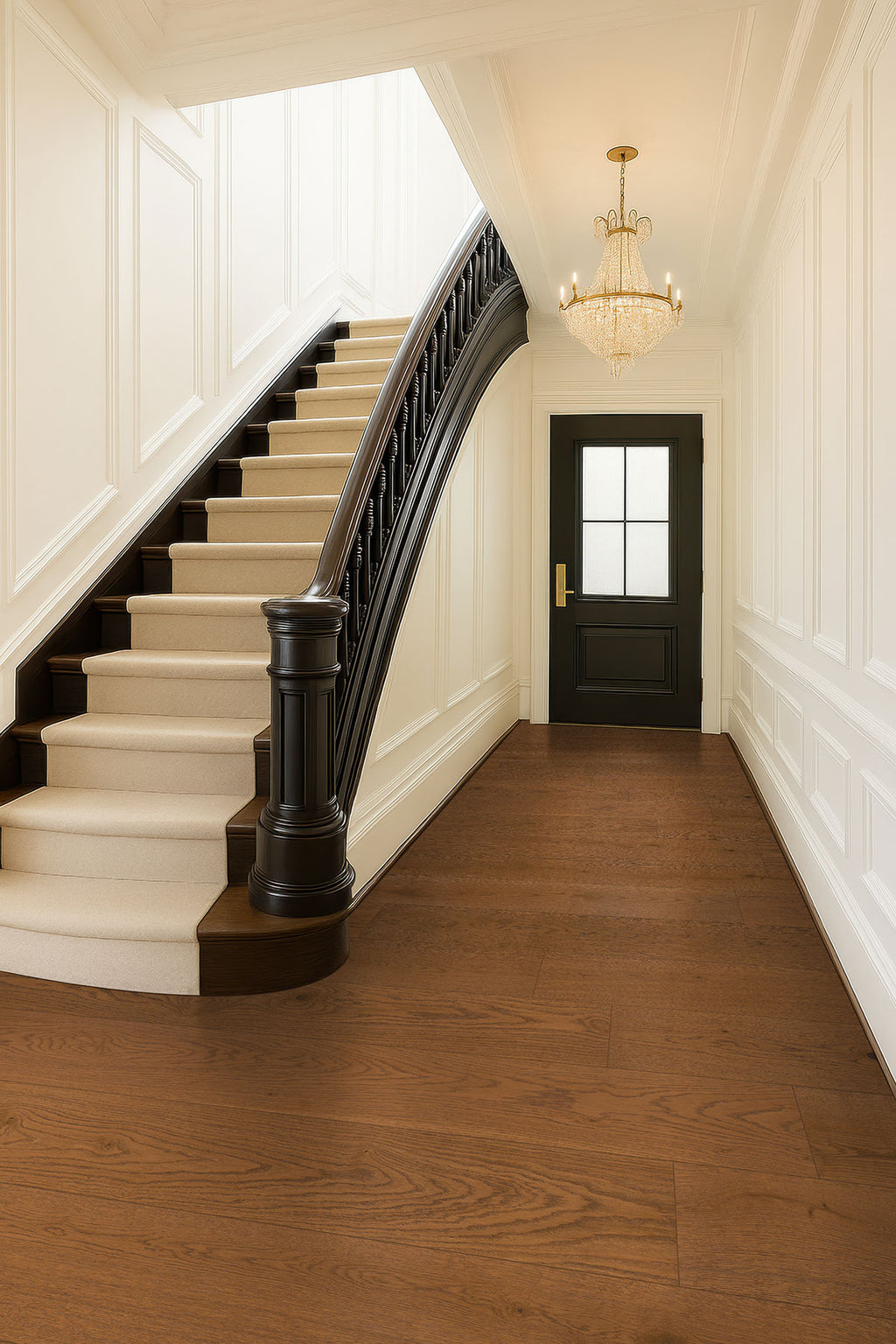 Ladson Scarborough Buff Engineered Hardwood, room scene