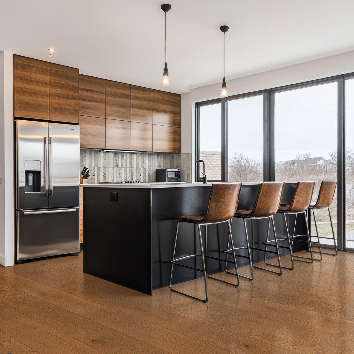 Ladson Scarborough Buff Engineered Hardwood, room scene