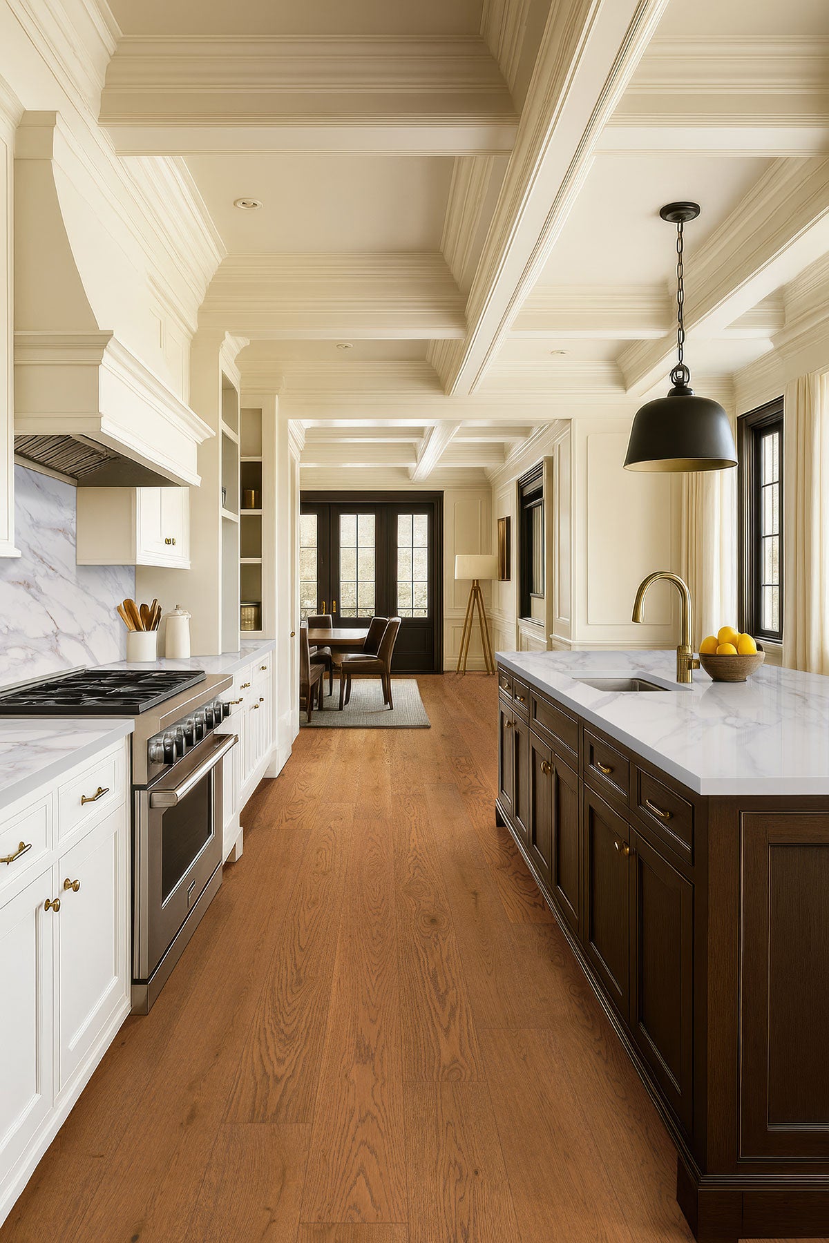 Ladson Scarborough Buff Engineered Hardwood, room scene