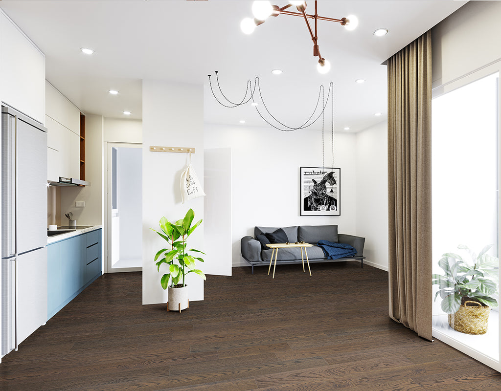 Ladson Thornburg Engineered Hardwood, room scene