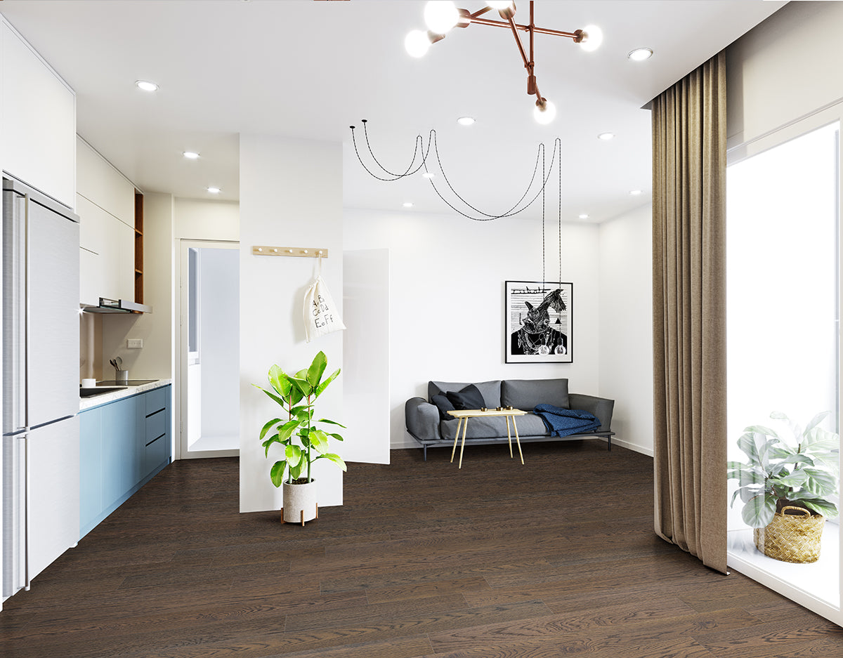 Ladson Thornburg Engineered Hardwood, room scene