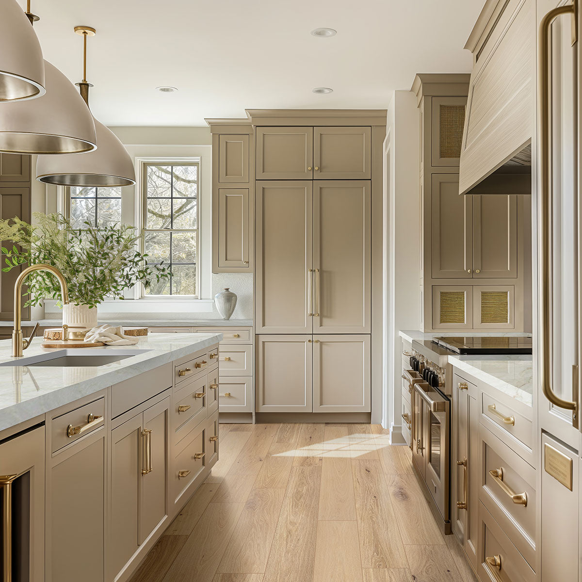 Ladson Tualatin Blonde Engineered Hardwood, room scene