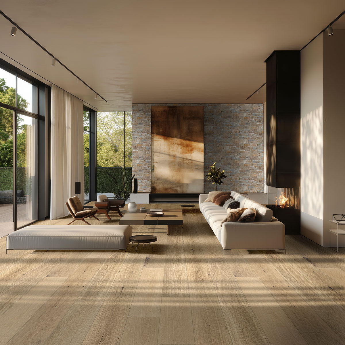 Ladson Tualatin Blonde Engineered Hardwood, room scene