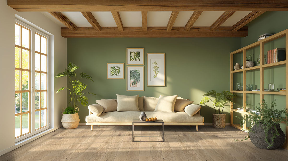 Ladson Tualatin Blonde Engineered Hardwood, room scene