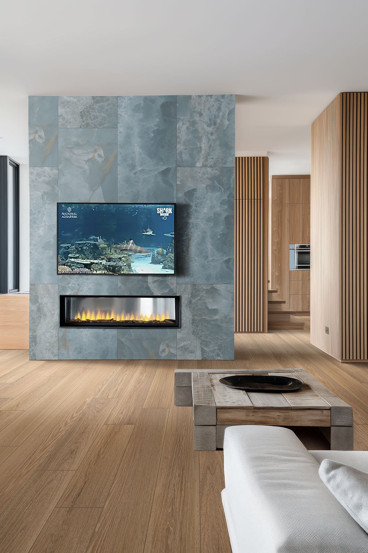 Ladson Tualatin Blonde Engineered Hardwood, room scene