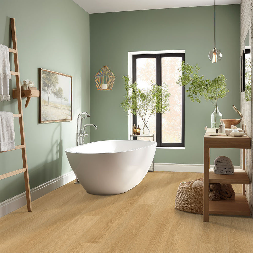 Laurel Reserve Bayside Buff Luxury Vinyl Plank, room scene
