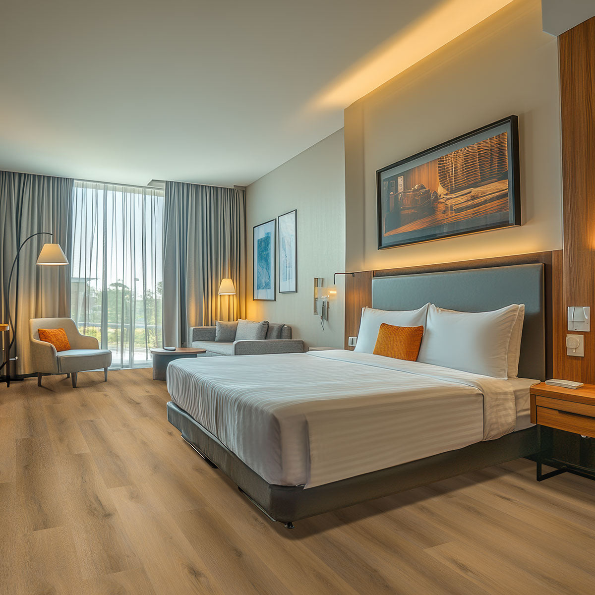 Laurel Reserve Scandi Luxury Vinyl Plank, room scene