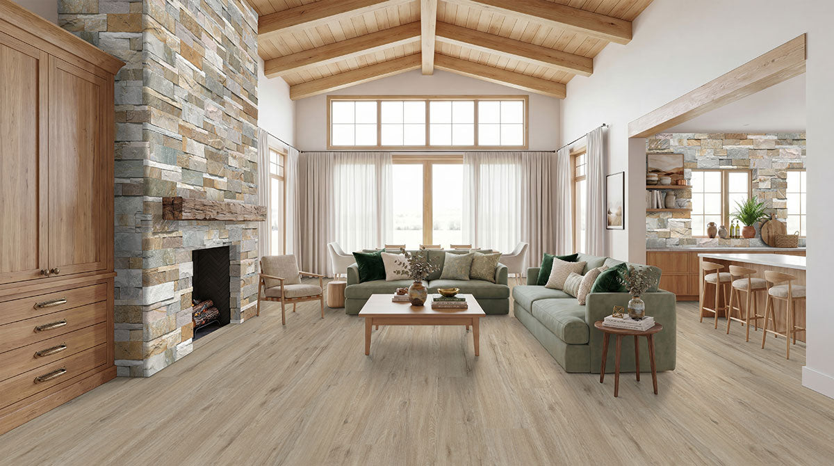 Laurel Reserve Umbervale Luxury Vinyl Plank, room scene