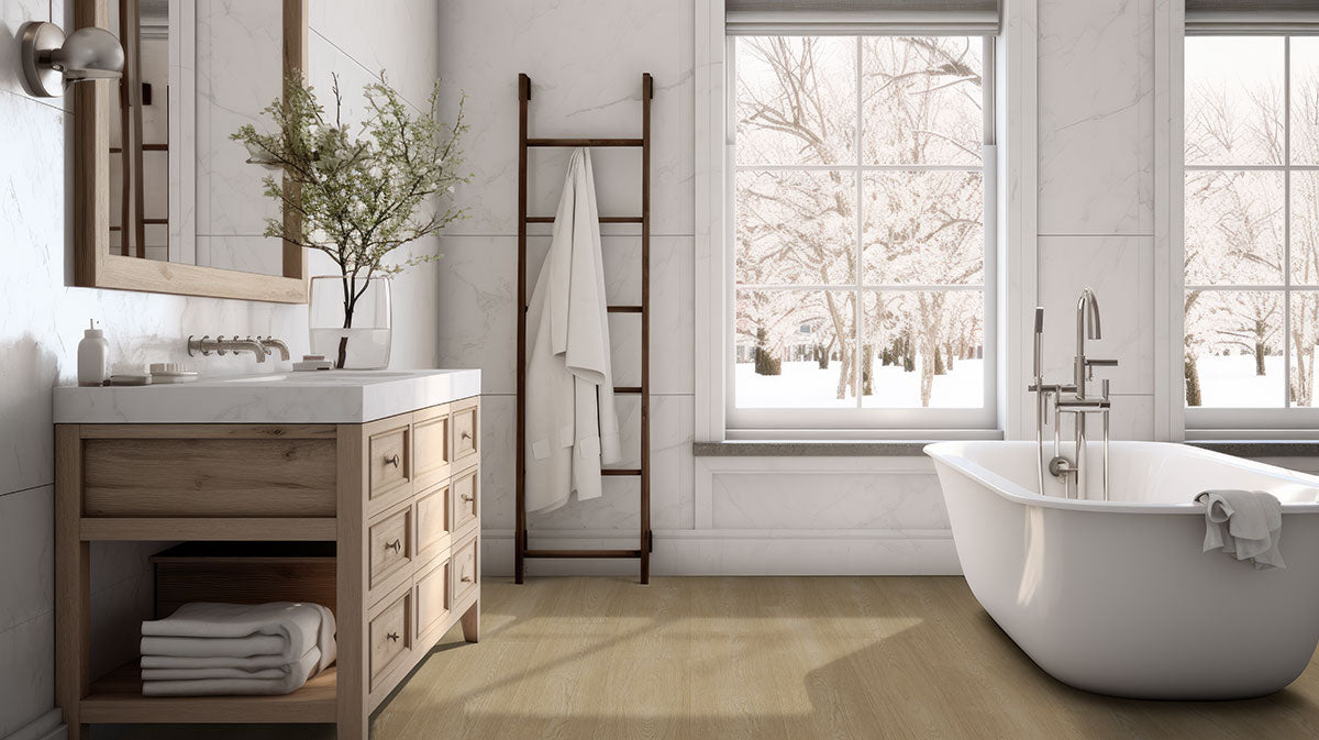Laurel Reserve Linen Loggia Luxury Vinyl Plank, room scene