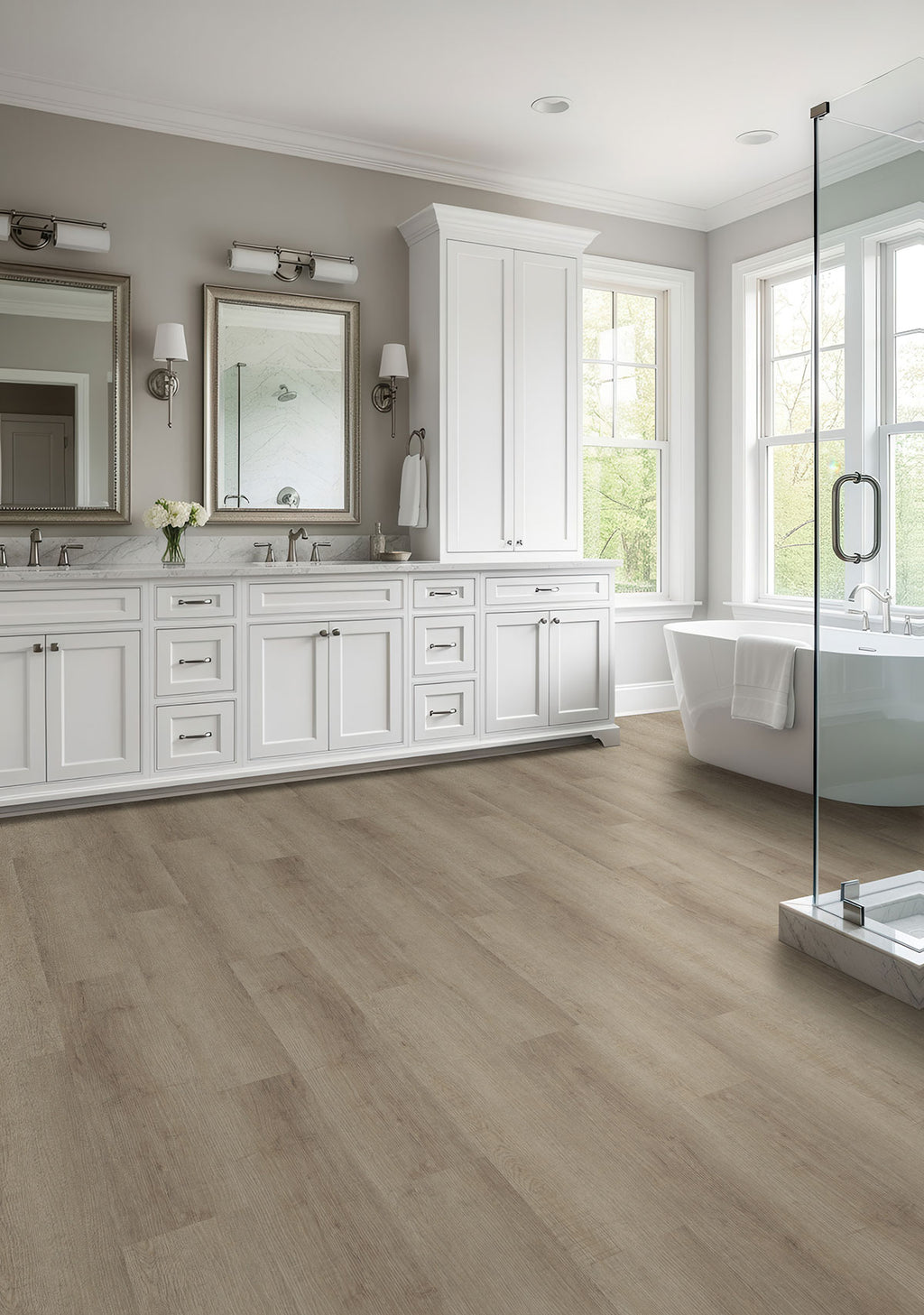Laurel Reserve Saddle Wood Luxury Vinyl Plank, room scene