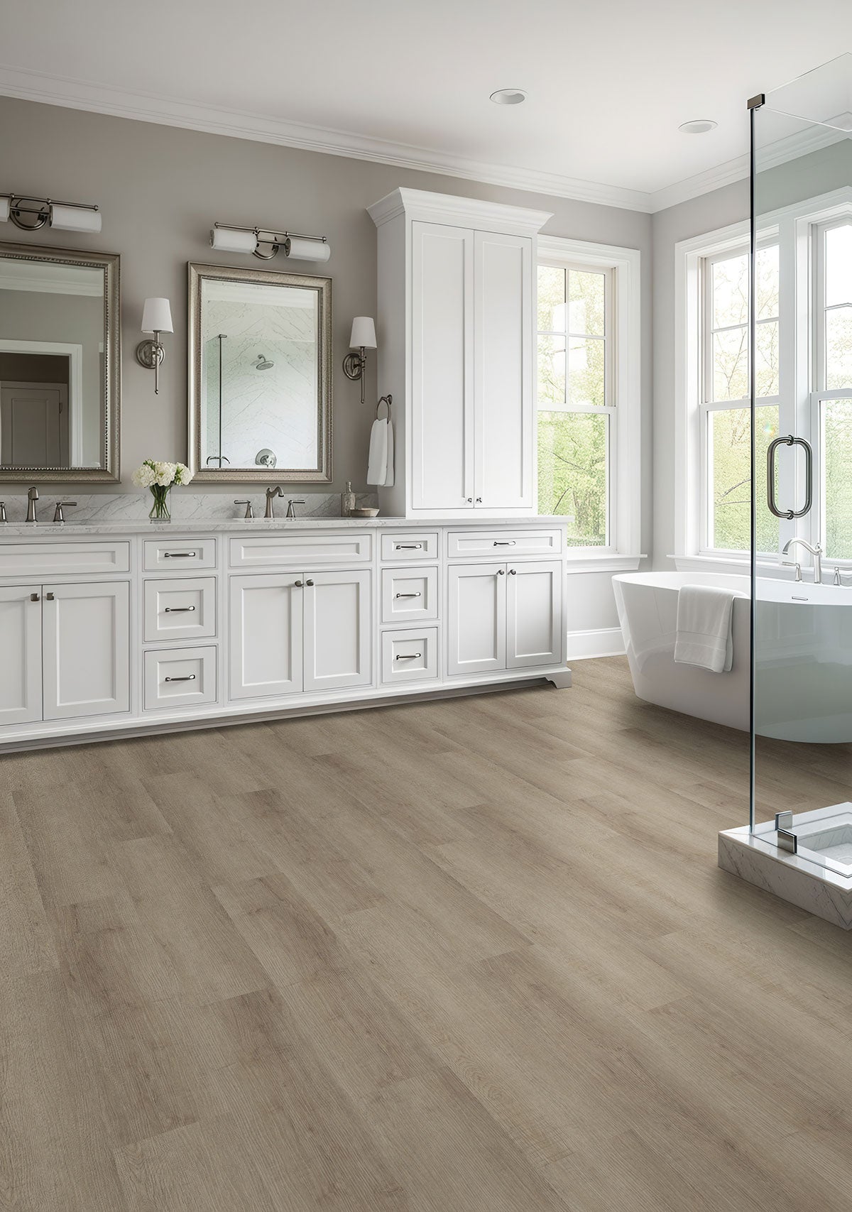 Laurel Reserve Saddle Wood Luxury Vinyl Plank, room scene