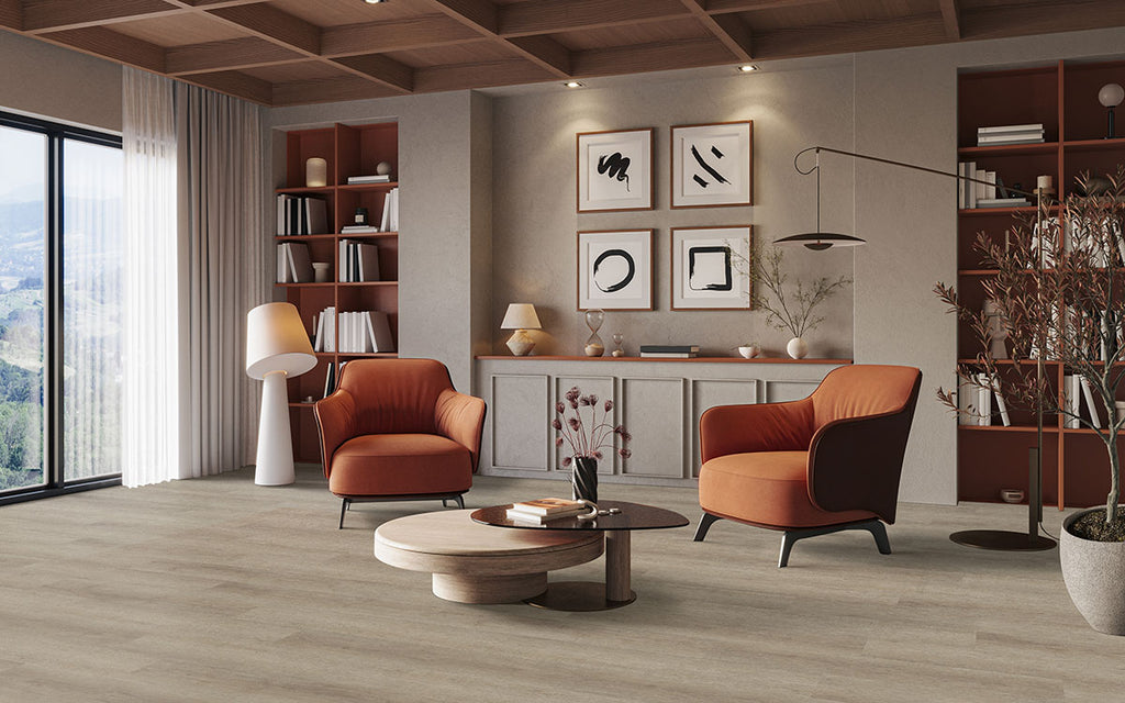 Laurel Reserve Saddle Wood Luxury Vinyl Plank, room scene
