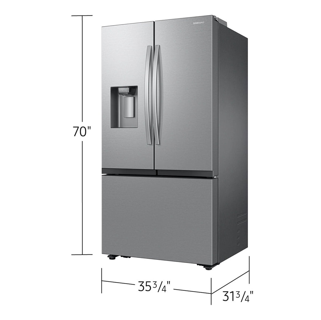Samsung RF70F27SERAA Silver 3-Door French Door Refrigerator, manufacturer photo 2
